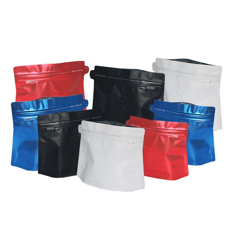 Custom 250 Grams Stand up Zip Lock Coffee Bean Bags with Valve