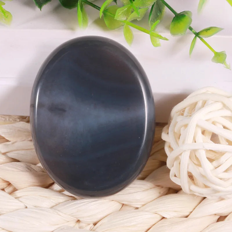 2026 Gemstone worry stones holistic healing worry stone