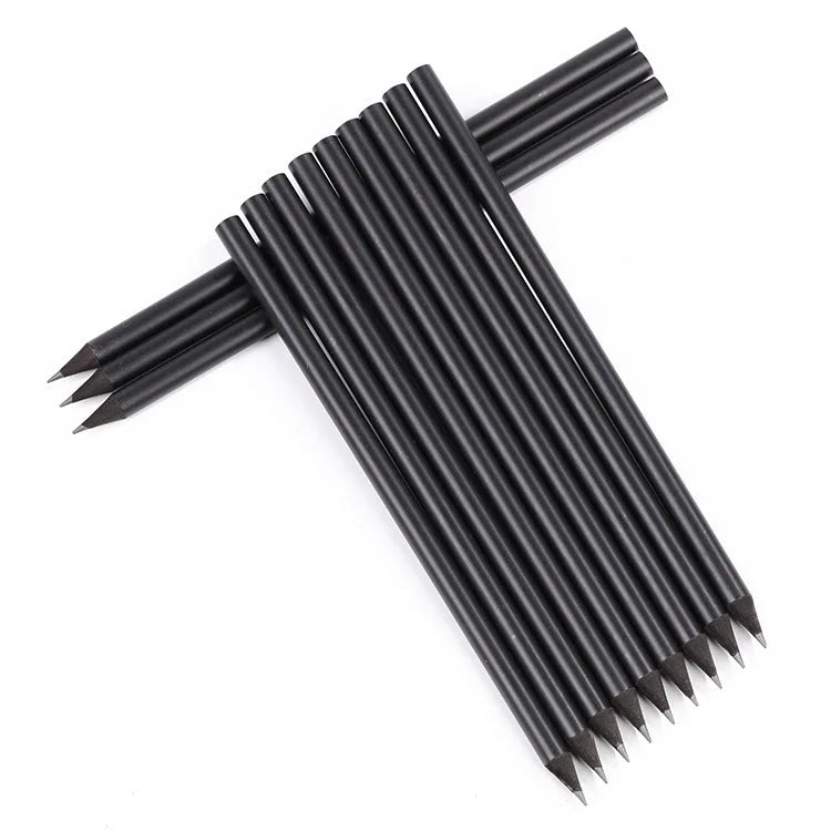Wholesale JR Brand 7 Inch Soft Lead HB Black Wood Pencil Custom OEM Design Custom Color Silk Screen/Laser Standard Pencils