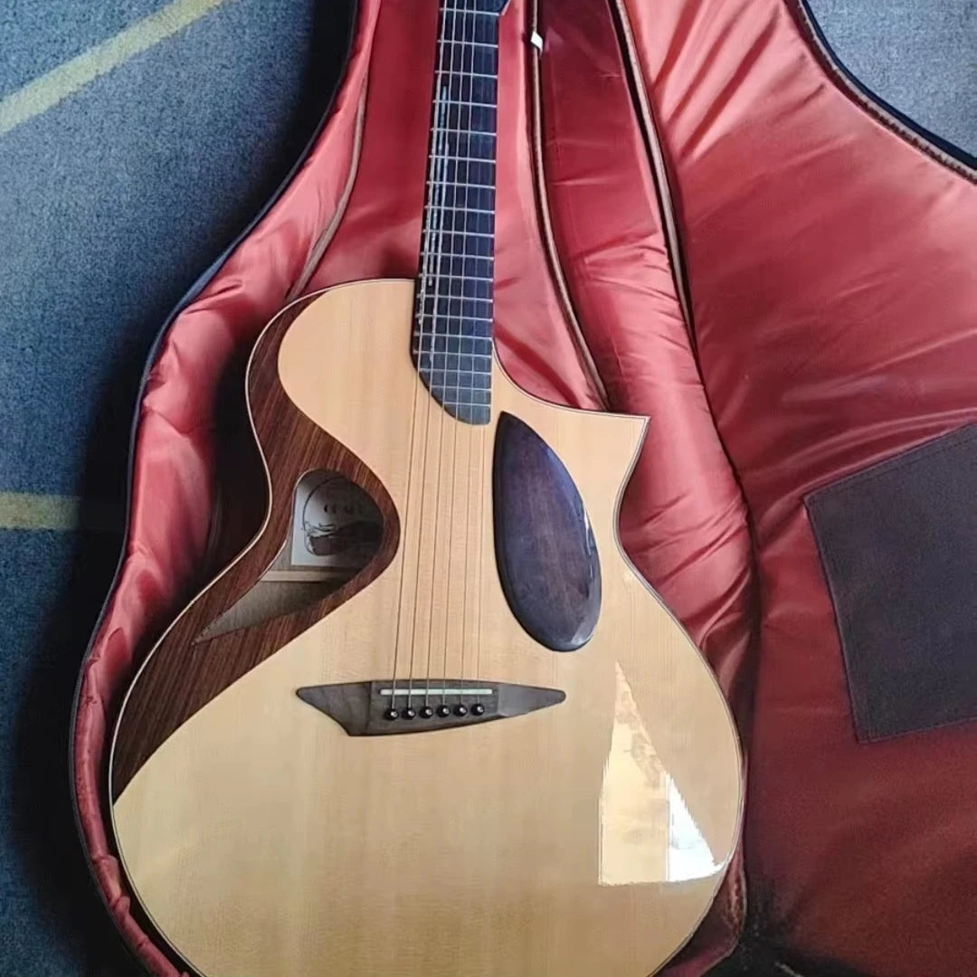 High Quality Geake 40-Inch Rosewood Solid Acoustic Guitar JD-610C  with Special Design Hot Sale at Competitive Price