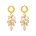 Needle Freshwater Pearl Earrings Advanced Tassel Earrings Court Style Long Earrings S925 Silver Natural Women's CLASSIC Teardrop