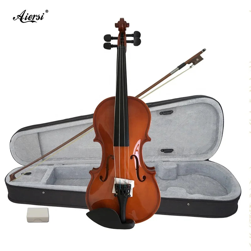Wholesale Factory Price  Spraying Violin Outfits Red Brown Wood Violins for Beginner Student Brand Orchestra String Instruments