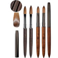 Custom Private Labels Acrylic Nail Brush Wooden Acrylic 100% Nail Brush Kolinsky