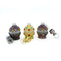Middle East Style Dubai Zinc Alloy Decorate Enamel Glass Bottle 15ml 25ml Stick Perfume Essential Oil Empty Bottle
