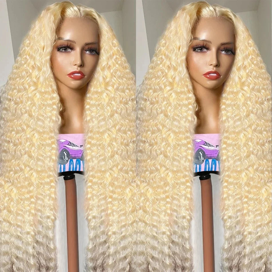 Brazilian 13x6 Transparent Glueless for Lace Front Wigs 100% Virgin Human Hair HD 180% Density Honey Blonde Women