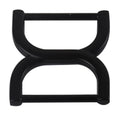 25mm Twisted Crossover Strap Connect Double D Ring Adjuster Connector Buckle Hardware Handbag Bag Strap D Ring Buckle