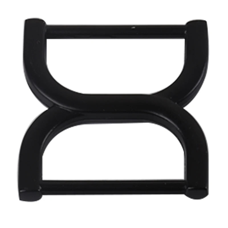 25mm Twisted Crossover Strap Connect Double D Ring Adjuster Connector Buckle Hardware Handbag Bag Strap D Ring Buckle