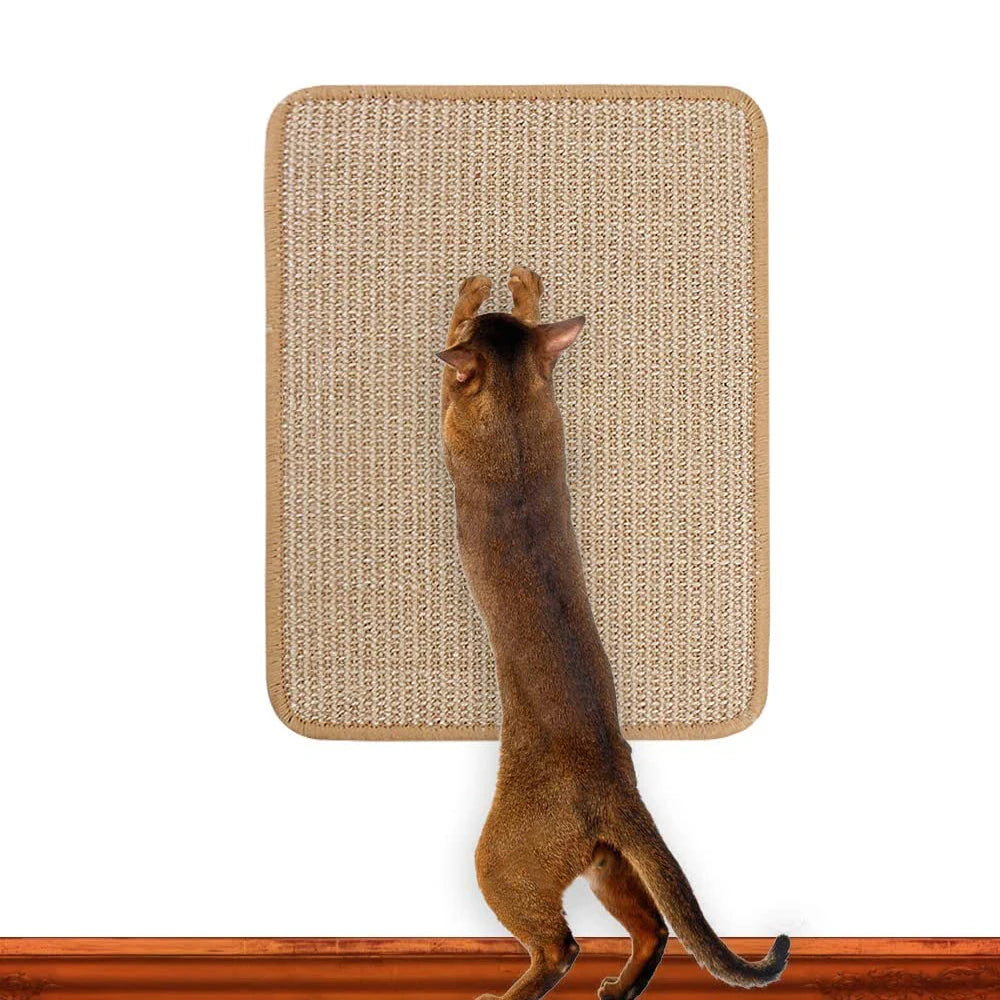 Anti-Slip Cats Scratch Mat Durable Thick Natural Sisal Scratching Mat Cat Scratcher Mat