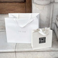 Custom Printed Kraft Gift Shopping Paper Bag Your Own Logo White Brown Colours with HandlesBags