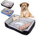 Non-slip Soft Comfortable Pet Bed With Blanket Short Fleece Fabric Cat Mat Removable Washable Dog Sofa Bed