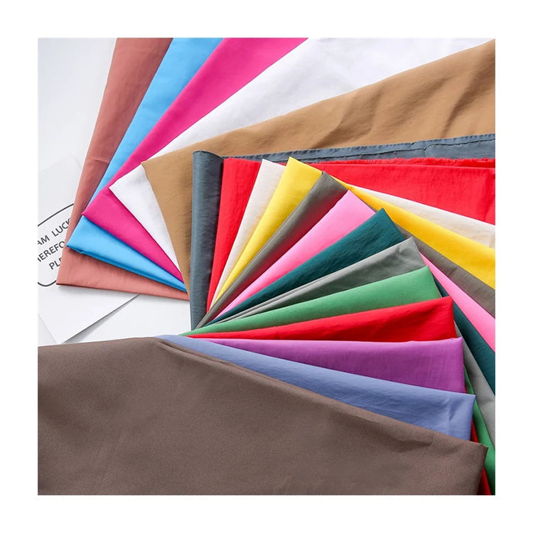Ready Ship 100% Nylon Taslan 228T 320D Woven Jacket Fabrics Breathable Downproof for Outdoor 200 Colors Stock Boys Girls Bags