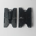 Factory Price Black Rigid Plastic Horizontal or Vertical Id Card Holder
