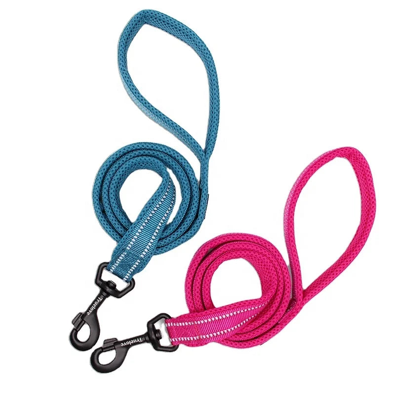 Truelove Top Selling Pet Products Stocked Soft Walking Night Retractable Dog Leash Premium Reflective 110cm Luxury Dog Lead Rope