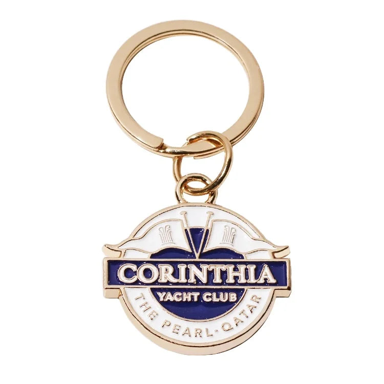 Promotional Zinc Alloy Metal Key Chains Handbag Accessory Enamel logo Metal hang Label Plates for Purse