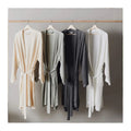 China Factory Direct Sale Custom Cotton Waffle Gown Women Ladies Long Sleeve Luxury SPA Belted Bathrobe