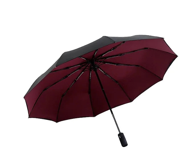Customised Fully Automatic 3 Folding Umbrellas for Advertising Business With Printing Logo Promotional Rain Umbrella With Logo