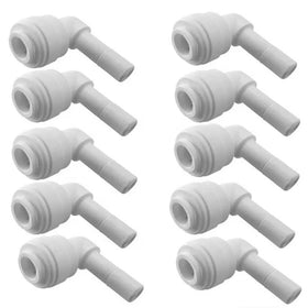 Ro Quick Fitting Stem 90 Degree Elbow Plug in Push Connector Used for RO System Refrigerator Ice Maker Coffee Machine