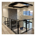 EKOO Factory Direct Sale Easy Installation Stainless Steel Wire Top Mounted Cable Railing Stair Balustrade