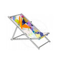 Customizable Portable Outdoor Aluminum Beach Lounge Chair Recliner Modern Moon Low Seat Foldable Backpack Beach Chair for Hotels