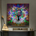 Tree of Life by Gustav Klimt Scandinavian Landscape Wall Art Canvas Printing Abstract Art Picture Living Room Decor Painting