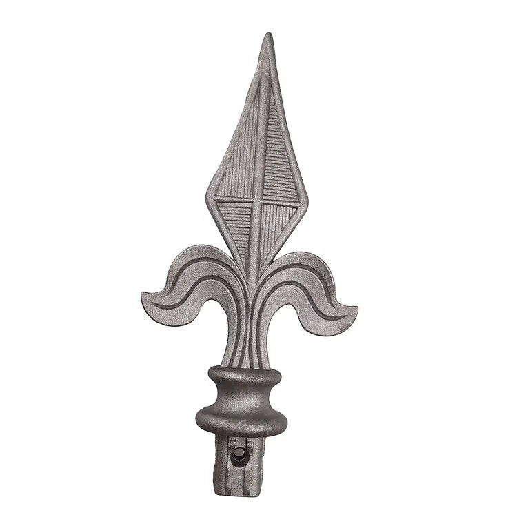 25x25 Aluminum Fence Posts with Spear Point Design Waterproof & Eco-Friendly 3D Modeling Service Available