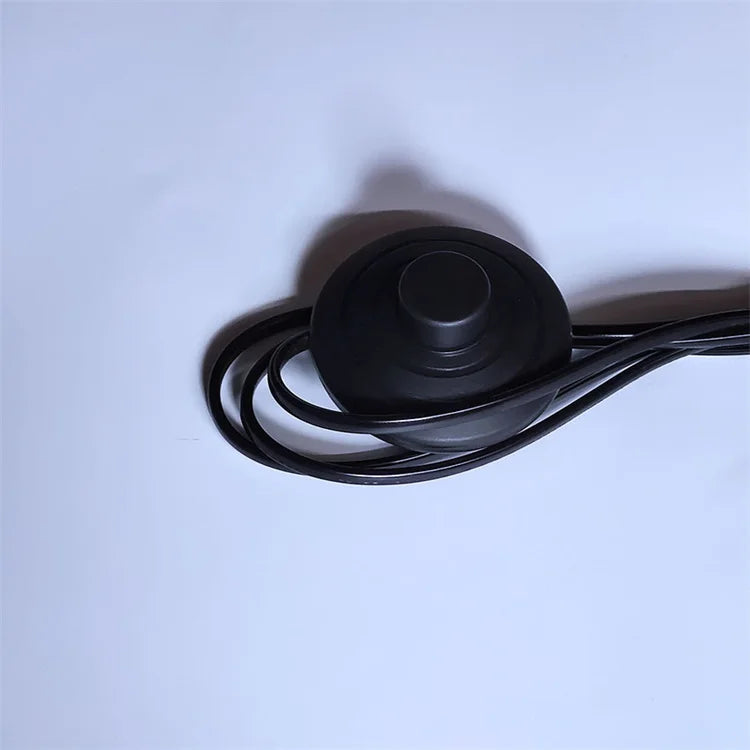 220V Euro Power Cable With Foot Switch Power Cord Cable Switch Sweden Floor Lamp Cable Cord Set With E27 Lamp Base