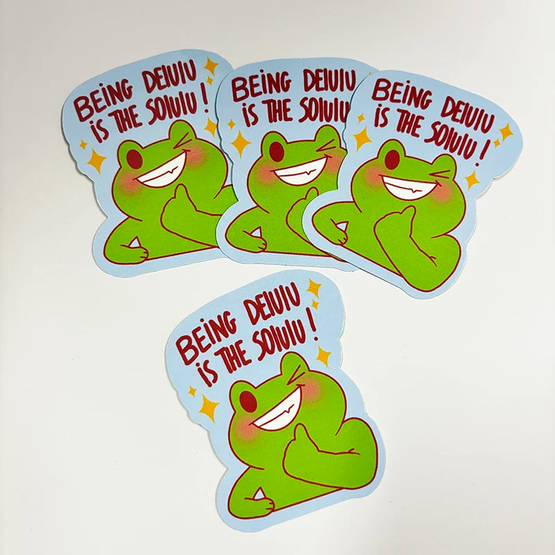 Hot Sale Customized Cute Die Cut Decorative Sticker Adhesive Vinyl Cartoon Stickers  for Kids