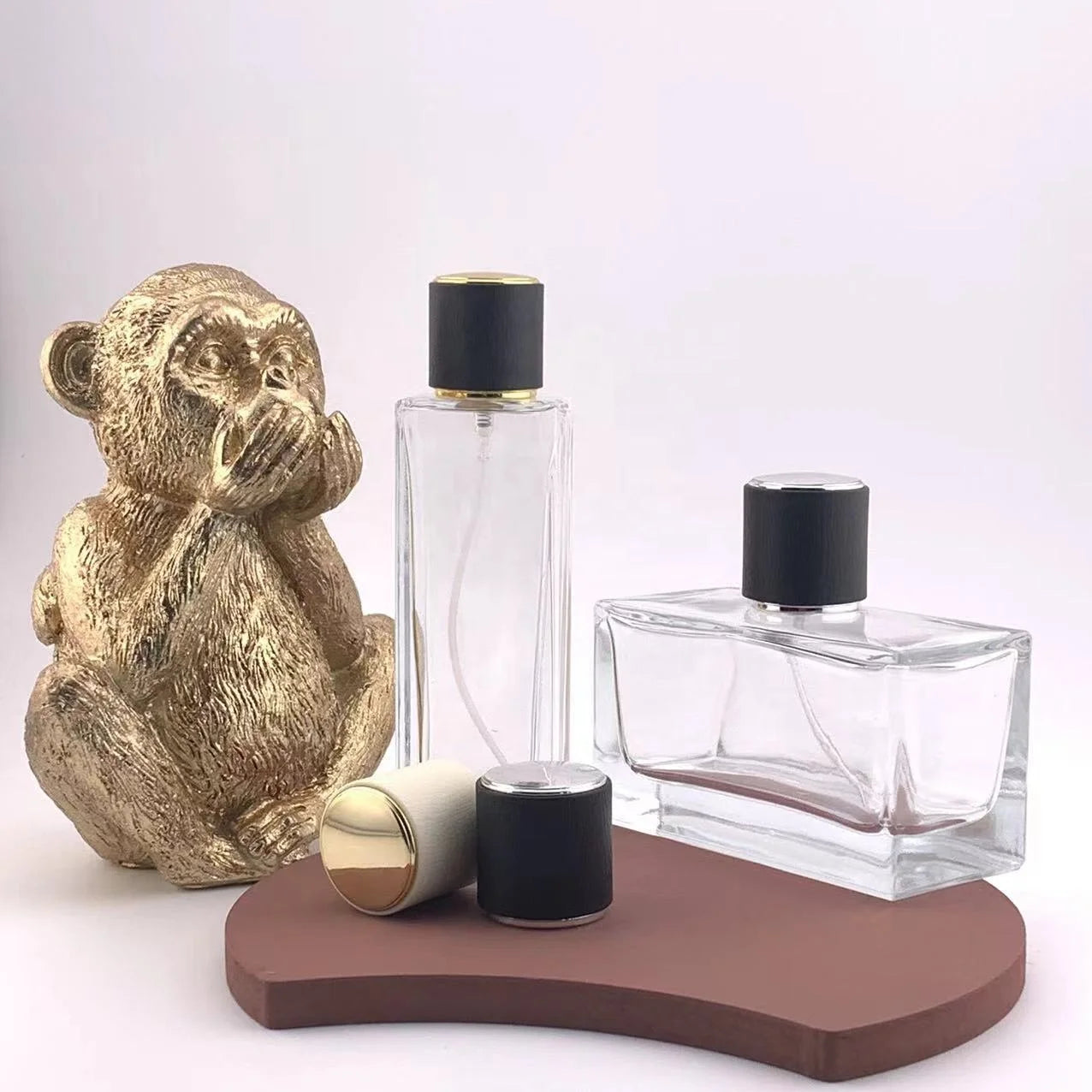 High Quality 15mm Smart Lids Custom Black Round Perfume Bottle Cap with Luxury Design