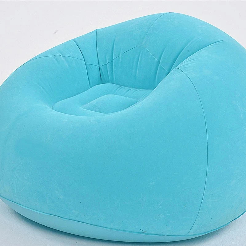 Wholesale Waterhan Modern European Portable Foldable Waterproof Air Flocking Inflatable Single Sofa Bedroom Living Room Chairs