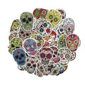 110Pcs Cool Trendy Skeleton Undead Ghost Decorative Stickers for Phone Bottle Car PVC DIY Sticker
