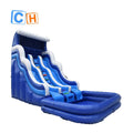 Blue Wave Double Slide Inflatable Water Slide with Pool for Summer Holiday