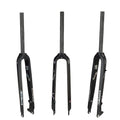 Bicycle Front Fork Straight Tube Hard Fork MTB Bicycle Parts Full Carbon Fiber Suitable for Disc Brake 26/27.5/29 Inch 28.6mm