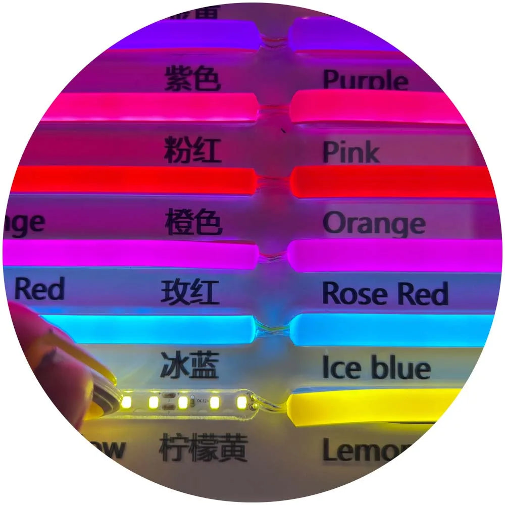 Neon Flexible DC12V Strip Light 6mm Silicone Separation Neon Light for Custom Led Light Neon Sign