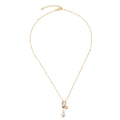 Wholesale Natural Freshwater Pearl Rice Beads Jewelry Necklace 14K Gold Fashion butterfly Clavicle Choker Chain Women