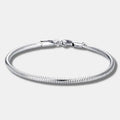 Inspire Jewelry Factory Wholesale and Custom Engravable Plain Chain Bracelet Round Snake Bracelet Hot Selling Men Jewelry