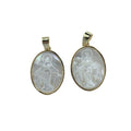 Wholesale Custom MOP Pearl Shell Religious Virgin Mary Pendants Charms for Jewelry Making Necklace