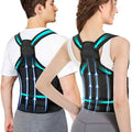 Adjustable Full Back Straightener Upper Lower Back Pain Relief Spine Scoliosis Hunchback Posture Corrector 2-Piece Bone Support