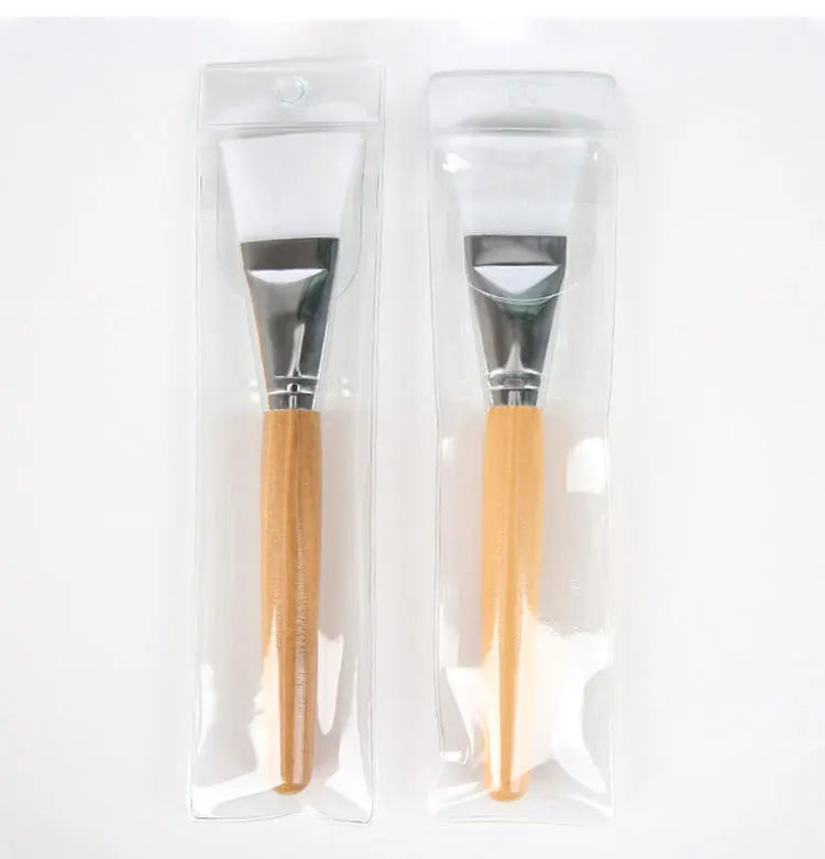 HMU Professional Vegan Soft Skincare Best Eco Friendly Custom logo Silicone Facial Bamboo Mask Brush