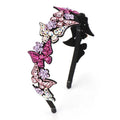 HX-036 New Style butterfly Flower Headband Austrian Drill High-end Headdress Full Diamond Crystal Headband