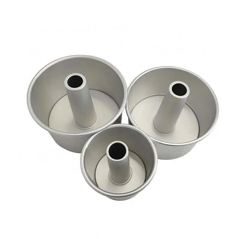 2026 New 4/5/6/8 Inches Anodized Aluminium Detachable Tube Cake Pan Chiffon Sponge Angel Cake Mold With Chimney Factory Supply