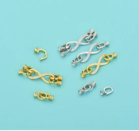 925 Sterling Silver 8 Design Clasp Suitable for Jewelry Making