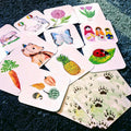 Custom Printed Children Educational Memory Wholesale French Thick Flash Card Language Learning Cards