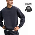 Custom High Luxury Men's Oversize Crewneck Sweatshirt O-Neck Cotton Streetwear Hoodies with Embroidered Technics