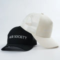 Black Cotton Trucker Hats With 5-Panels  Design Embroidery Logo Cap for Beach and Outdoor Scenes