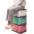 Anjuny High Quality Collapsible PP Plastic Clothes Organizer Square Foldable Storage Box 30L 5kg Capacity Household