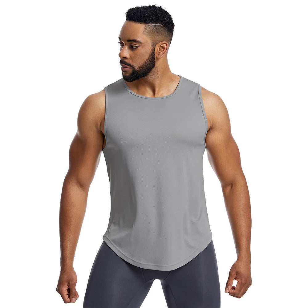 Men's Spring and Summer Sports Vest Loose Plus Size Fitness Vest Running Basketball Sports Vest