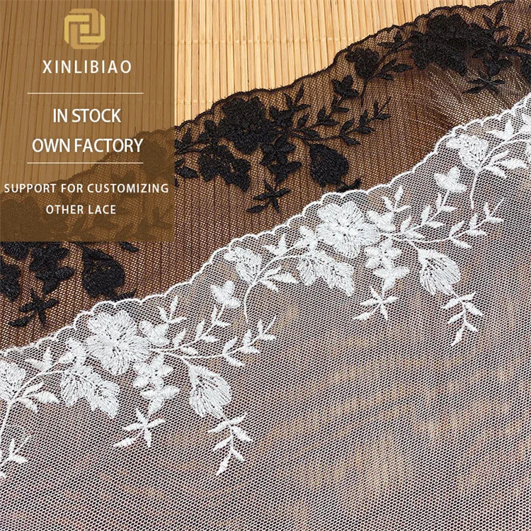 100% Polyester Water-soluble Embroidery Lace French Fashion Mesh Embroidery Lace Wholesale Mesh Lace