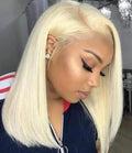 Brazilian Raw Virgin HD Lace Frontal Wigs 613 Blonde Bob Short Straight Wig Human Hair Lace Front