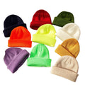 Winter Unisex Plain Color Round Top Beanie Hat Toque Knitted Skullcap Keep Warm 100% Acrylic Character Custom Beanie Logo