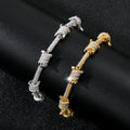 Explosive European and American Hip Hop Thorn Wire Necklace Men's and Women's Trend Full of Diamond Bracelet